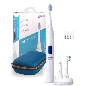 Sonic-hambahari | paro® sonic G3 | Täiskomplekt | valge | Hambavahefunktsiooniga
